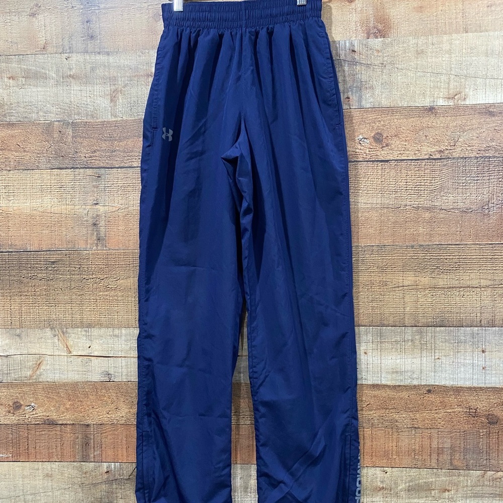 Under Armour Lightweight Navy Blue Track Warm Up Pants Size Small